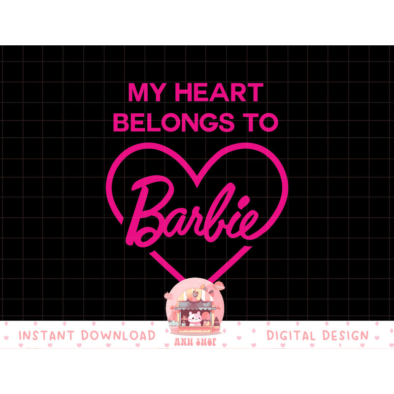 Barbie - Valentines My Heart Belongs To Barbie png, sublimation copy.jpg