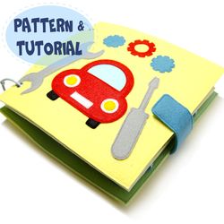 Transport quiet book, Patterns and Tutorial, PDF and SVG