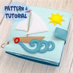Sea quiet book, Pattern, Tutorial, SVG files
