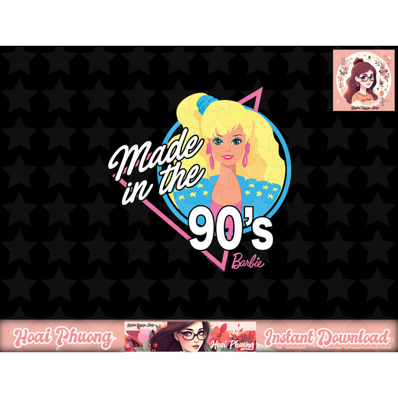 Barbie 60th Anniversary Made in the 90s LS png, sublimation Long Sleeve png, sublimation copy.jpg