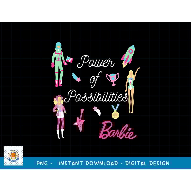Barbie 60th Anniversary Power of Possibilities png, sublimation copy.jpg