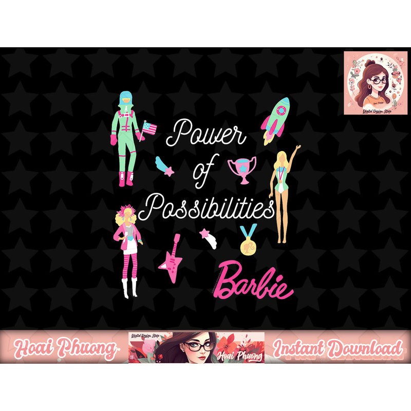 Barbie 60th Anniversary Power of Possibilities png, sublimation copy.jpg