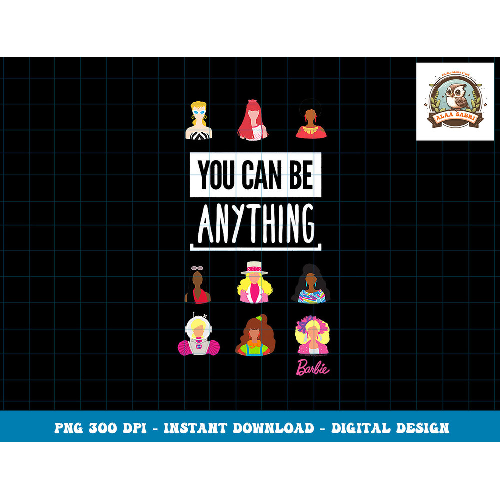 Barbie 60th Anniversary You Can Be Anything png, sublimation copy.jpg