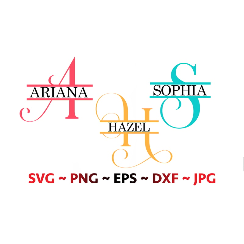 Fancy Split R Fancy Split letters SVG bundle, Fancy alphabets files, SVG f | Inspire ...