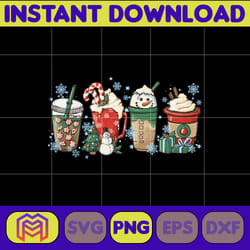 christmas coffee png, christmas movie inspired coffee, merry christmas png, christmas coffee latte png, digital download