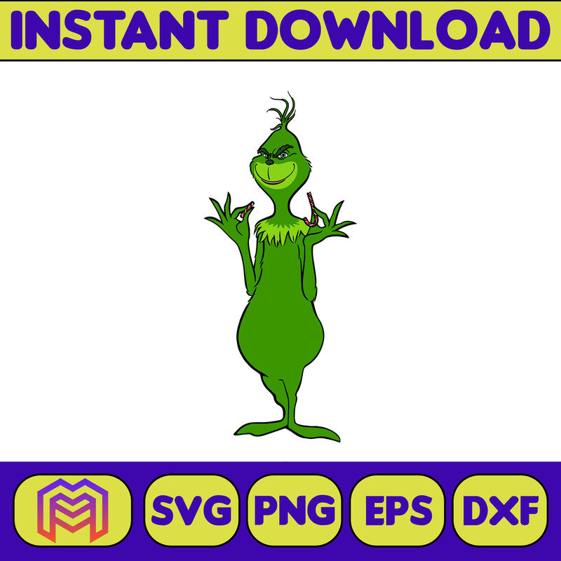 The Grinch Grinch Christmas Svg  Grinch Clipart Files  Files for Cricut & Silhouette Digital File (2).jpg