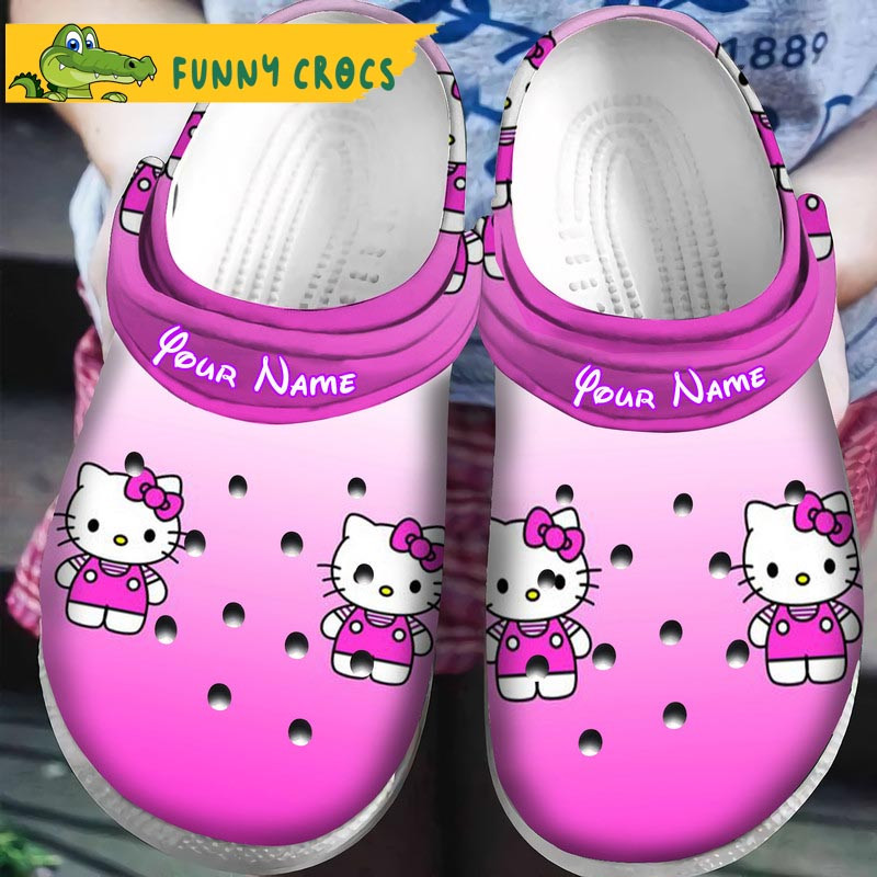 Customized Hello Kitty Pink Purple Crocs - Step into style with Funny Crocs.jpg