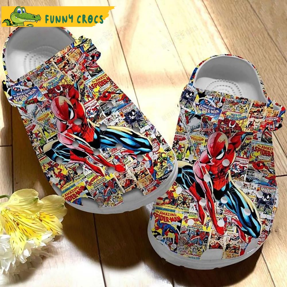 Super Hero Spider Man Crocs Slippers - Step into style with Funny Crocs.jpg