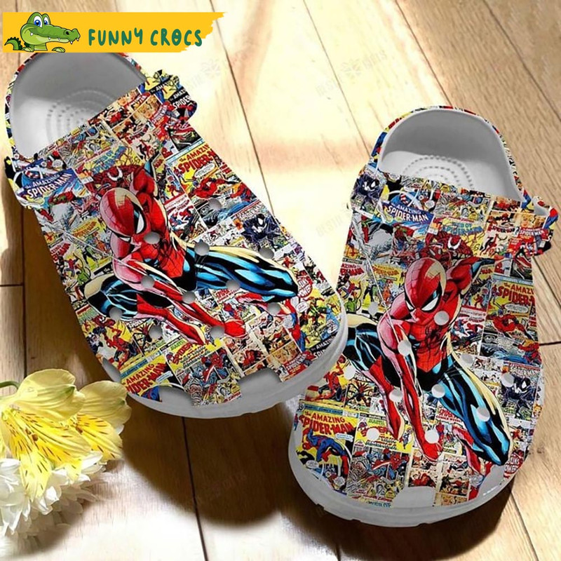 Super Hero Spider Man Crocs Slippers - Step into style with Funny Crocs.jpg