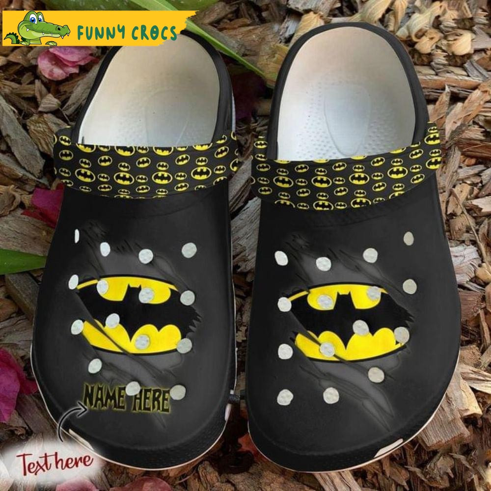 Custom Comic Batman Crocs - Step into style with Funny Crocs.jpg