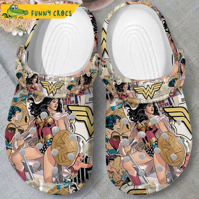 DC Comics Wonder Woman Crocs Slippers - Step into style with Funny Crocs.jpg