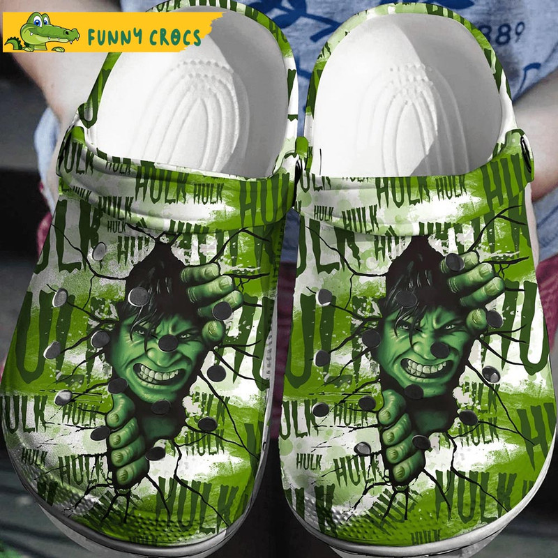 Hulk Broken Wall Avengers Crocs - Step into style with Funny Crocs.jpg