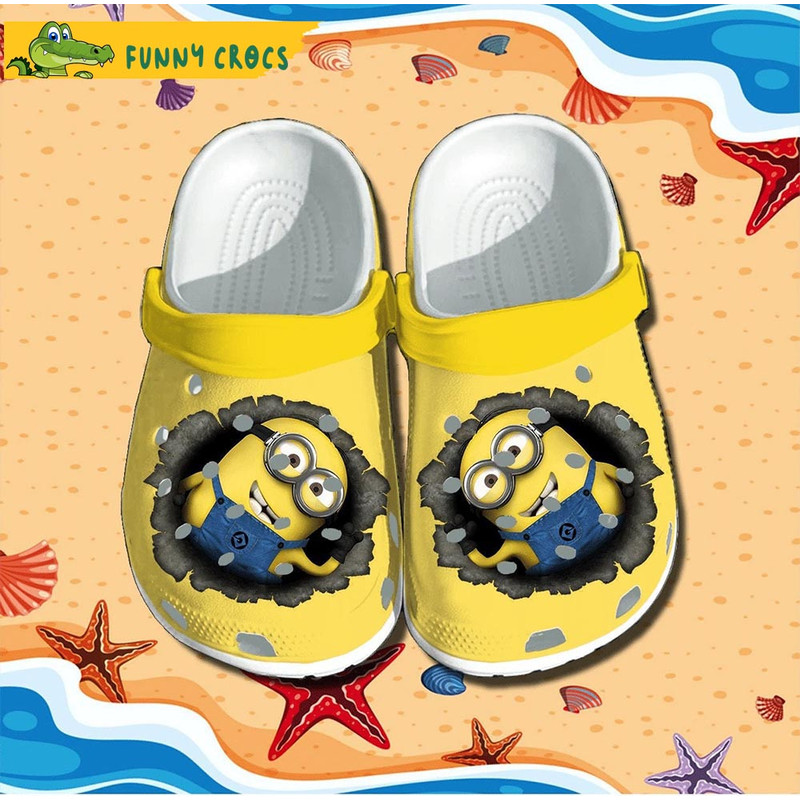 Cartoon Broken Wall Minion Crocs - Step into style with Funny Crocs.jpg