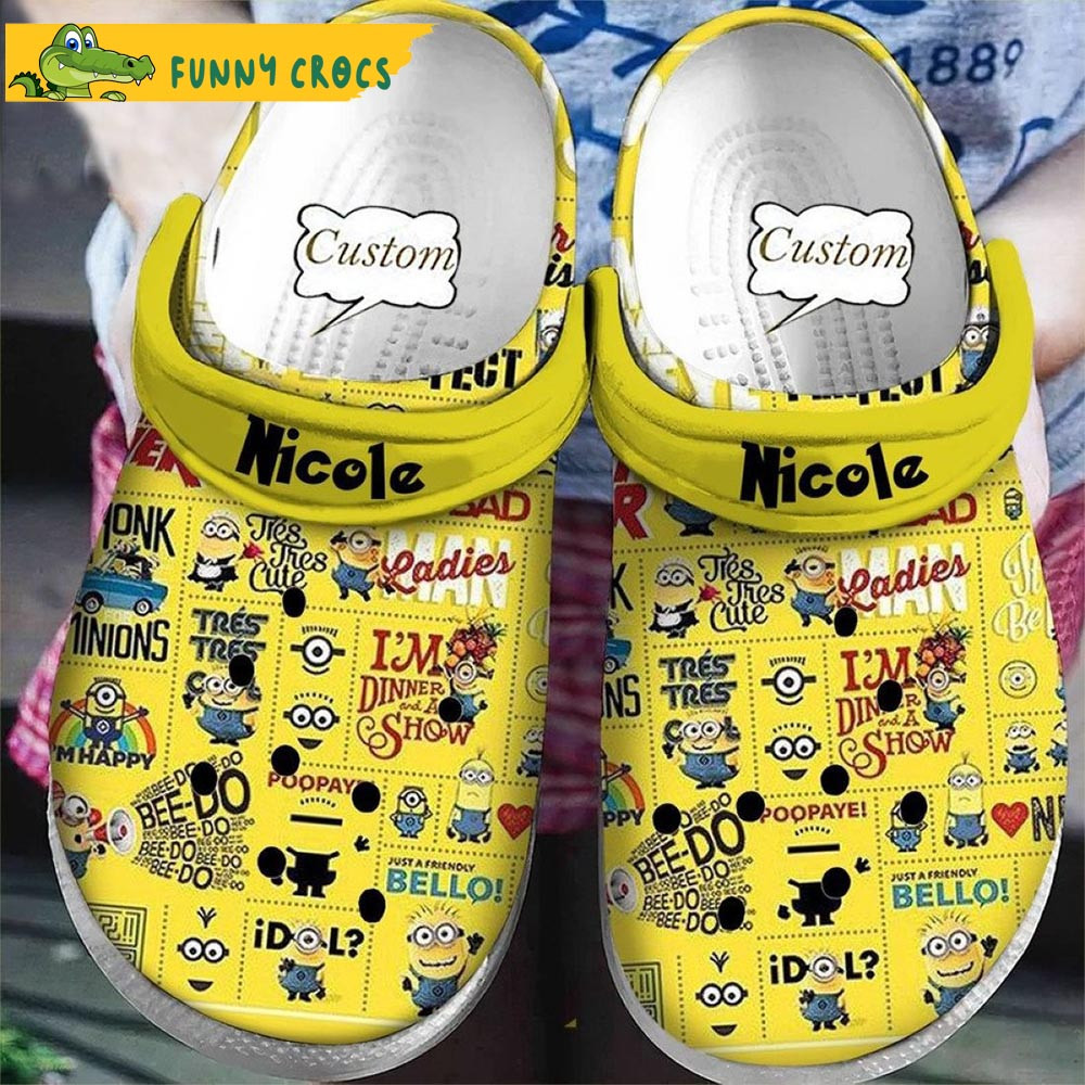 Custom Pattern Minion Crocs - Step into style with Funny Crocs.jpg