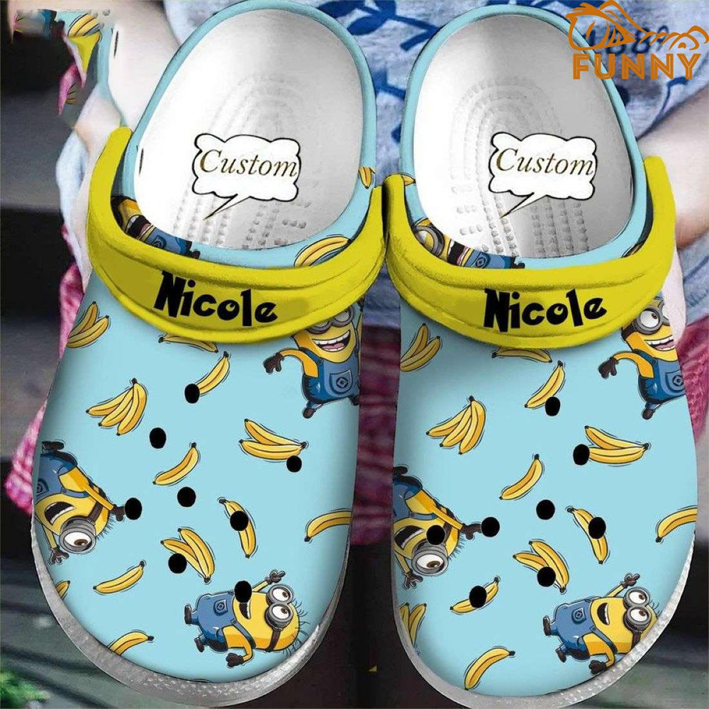 Get Comfortable in Custom Minions Banana Crocs - Order Now!.jpg
