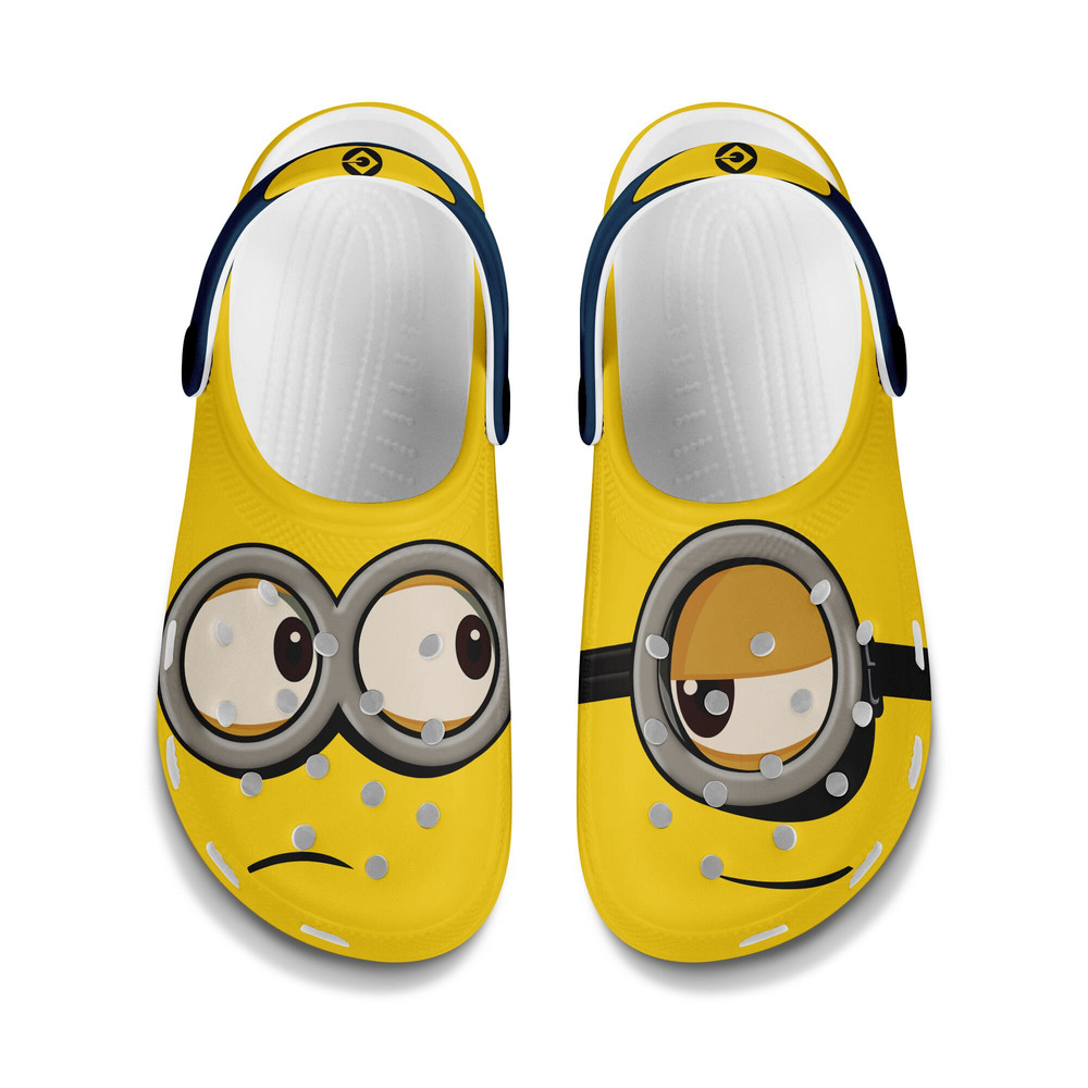 Minions Goggles Full Print Yellow Blue Disney Graphic Cartoon Crocs Shoes.jpg