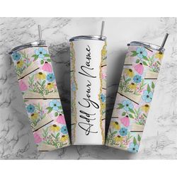 Book Lover Add Your Own Text Name Monogram Sublimation Tumbler Designs Wrap - 20oz Skinny Tumbler Wraps Templates - PNG