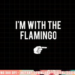 i m with flamingo halloween costume party matching flamingo png, sublimation copy