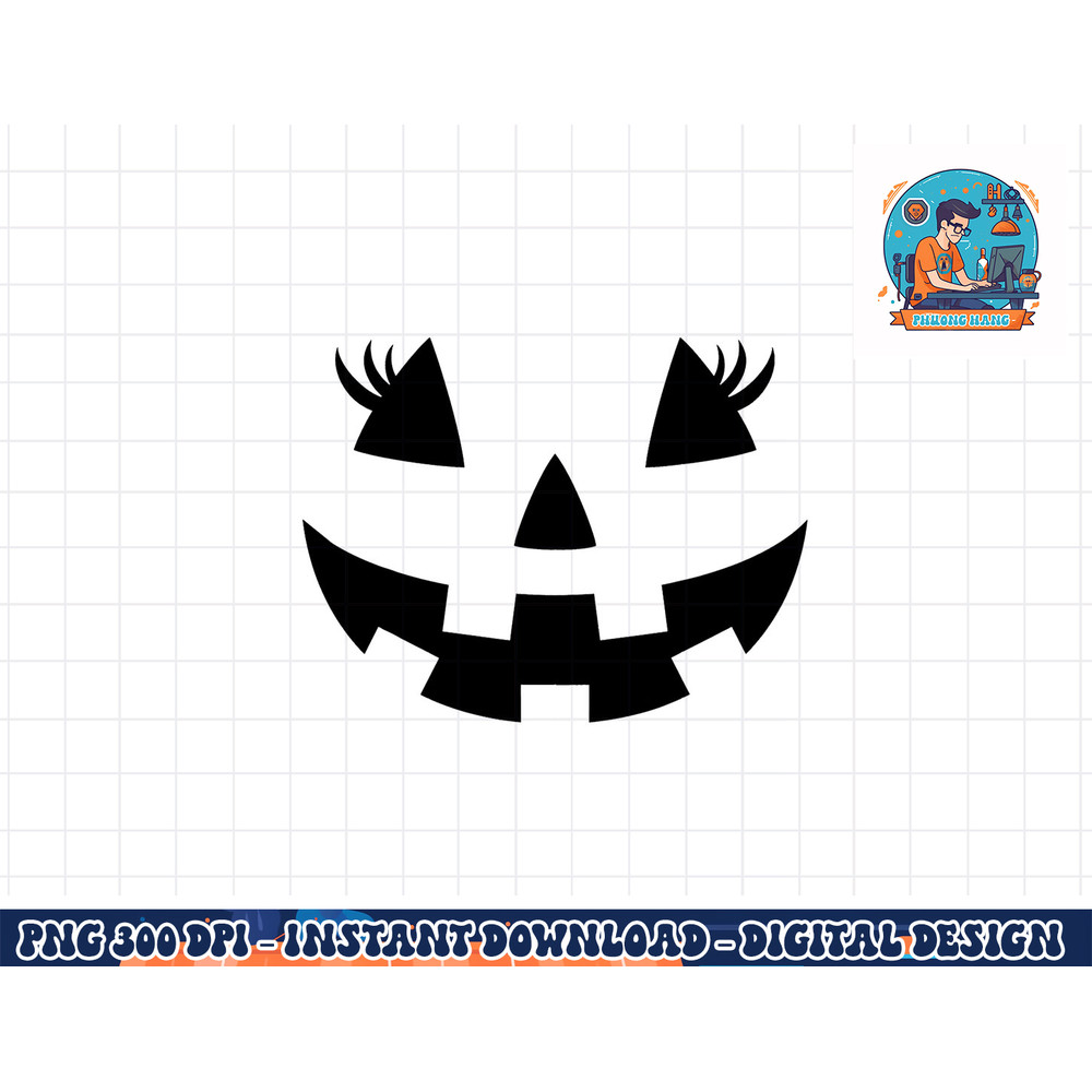 Jack O Lantern Face Pumpkin Eyelashes Hallowen Costume Funny png, sublimation copy.jpg