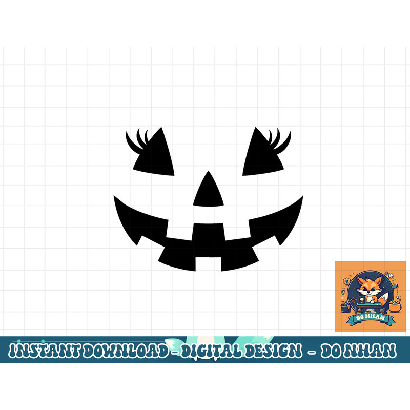 Jack O Lantern Face Pumpkin Eyelashes Hallowen Costume Funny png, sublimation copy.jpg