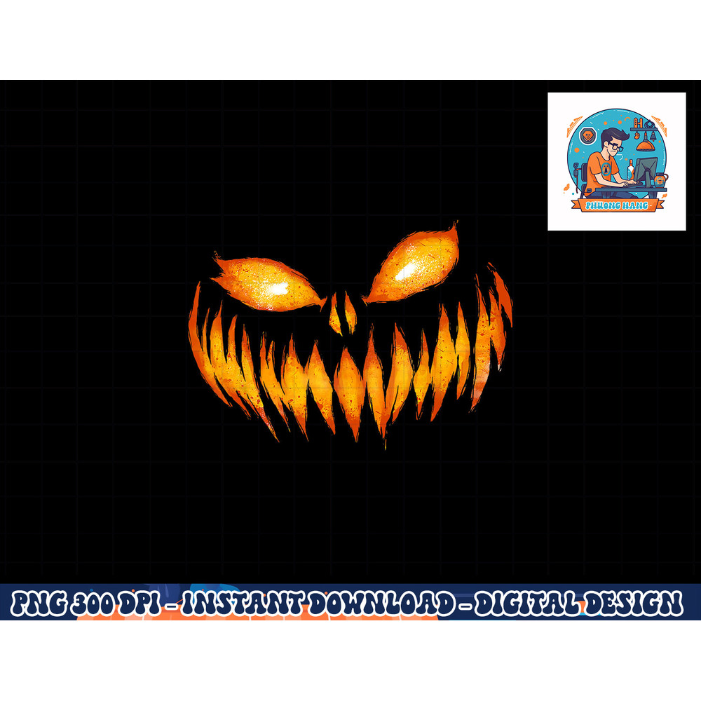 Jack O Lantern Scary Carved Pumpkin Face Halloween Costume png, sublimation copy.jpg