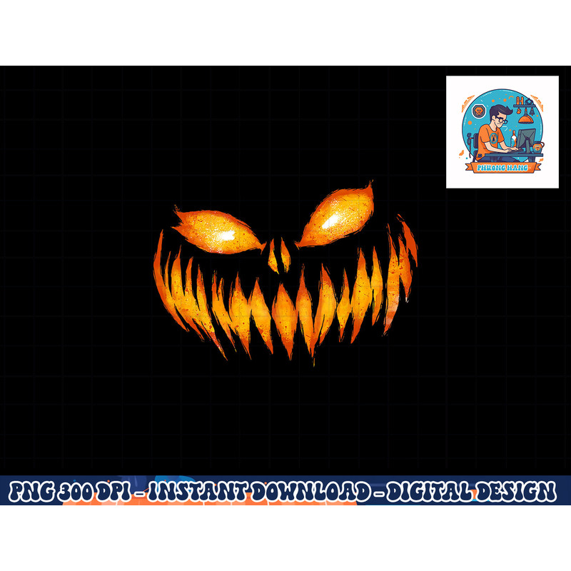 Jack O Lantern Scary Carved Pumpkin Face Halloween Costume png, sublimation copy.jpg