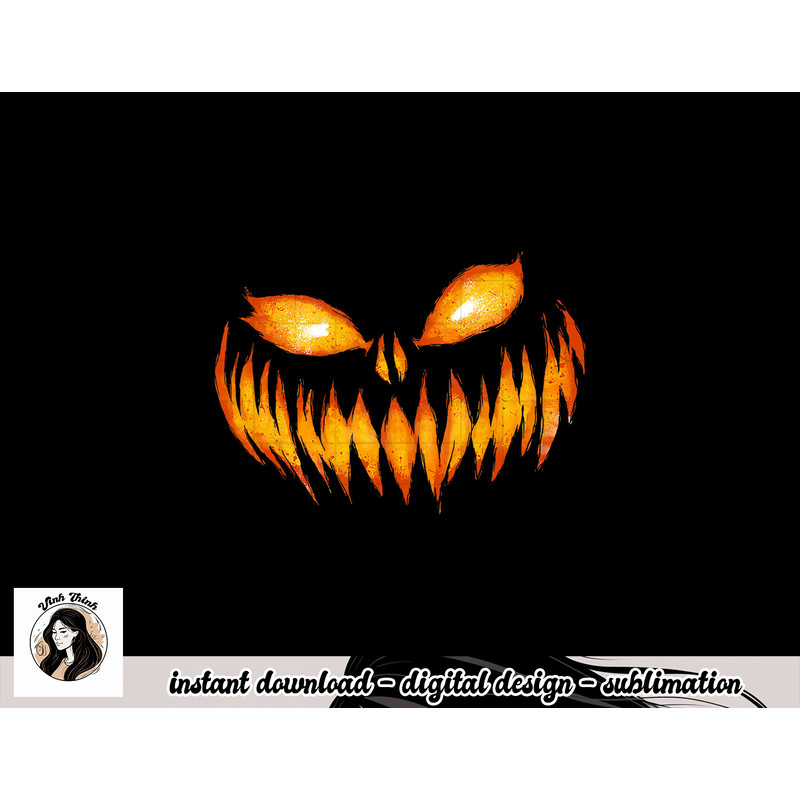 Jack O Lantern Scary Carved Pumpkin Face Halloween Costume png, sublimation copy.jpg