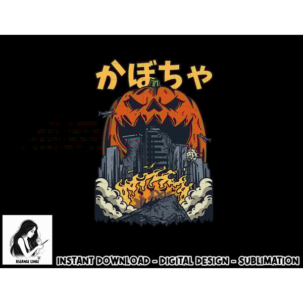 Japanese Killer Pumpkin Vegetable Kaiju Anime Halloween png, sublimation copy.jpg