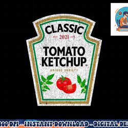 ketchup costume condiments couples group halloween costume png, sublimation copy