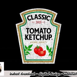 ketchup costume condiments couples group halloween costume png, sublimation copy