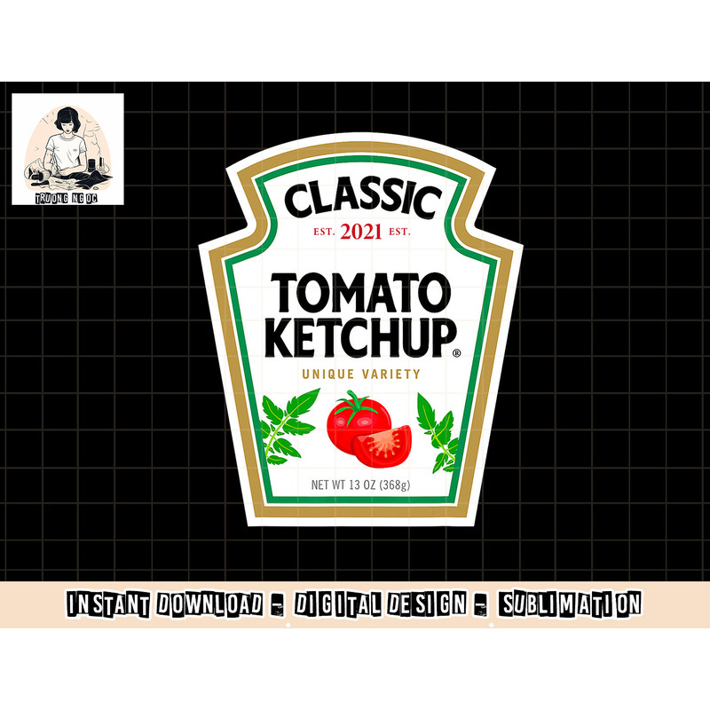 Ketchup Costume Matching Couples Groups Halloween Ketchup png, sublimation copy.jpg
