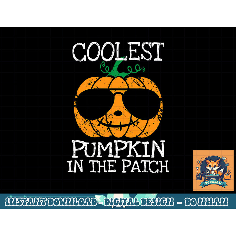 Kids Coolest Pumpkin In The Patch Halloween Boys Girls Men png, sublimation copy.jpg