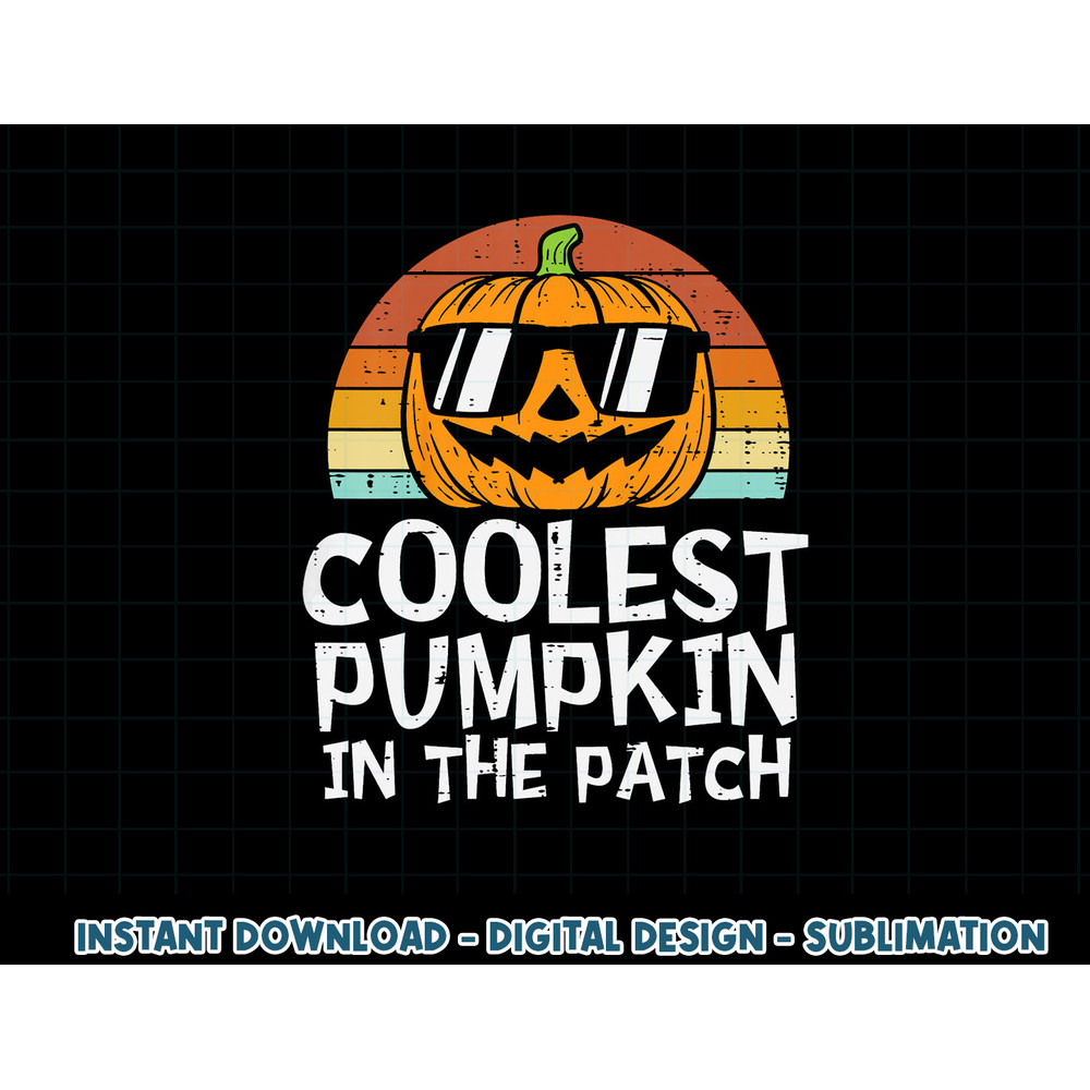 Kids Coolest Pumpkin In The Patch Toddler Boys Halloween Kids png, sublimation copy.jpg