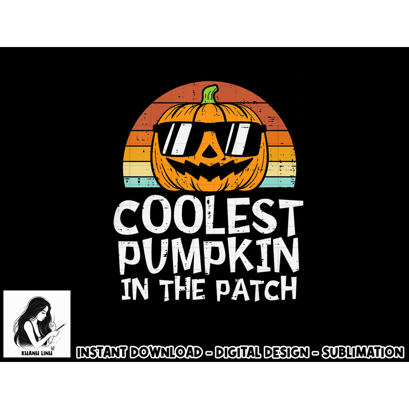 Kids Coolest Pumpkin In The Patch Toddler Boys Halloween Kids png, sublimation copy.jpg