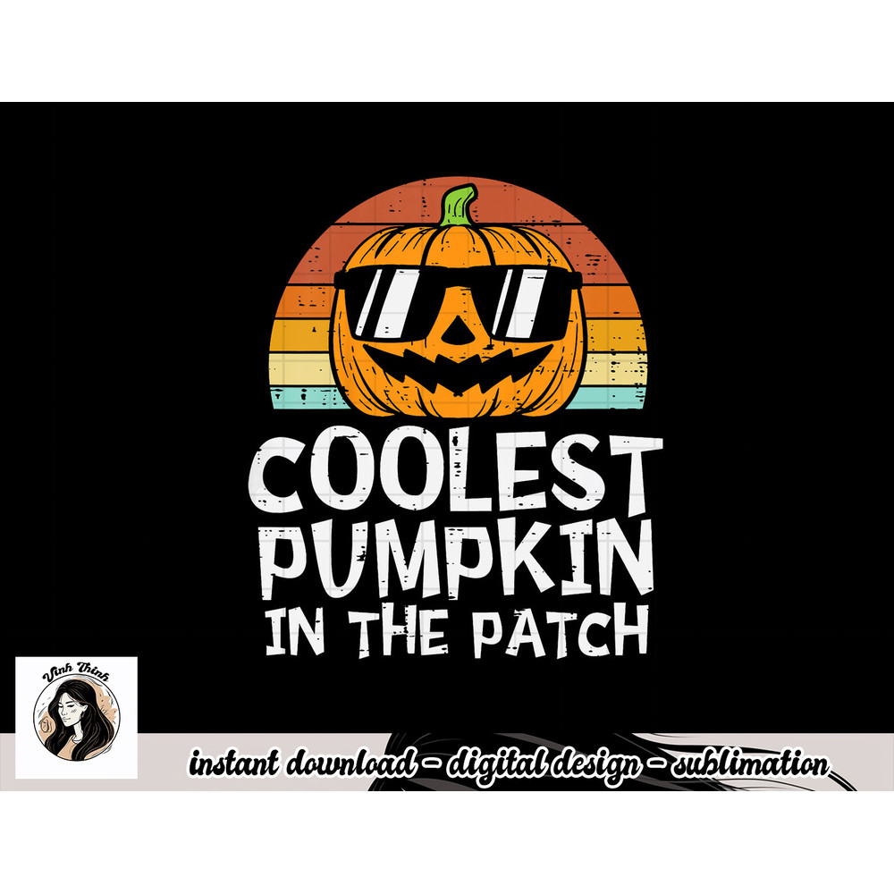 Kids Coolest Pumpkin In The Patch Toddler Boys Halloween Kids png, sublimation copy.jpg