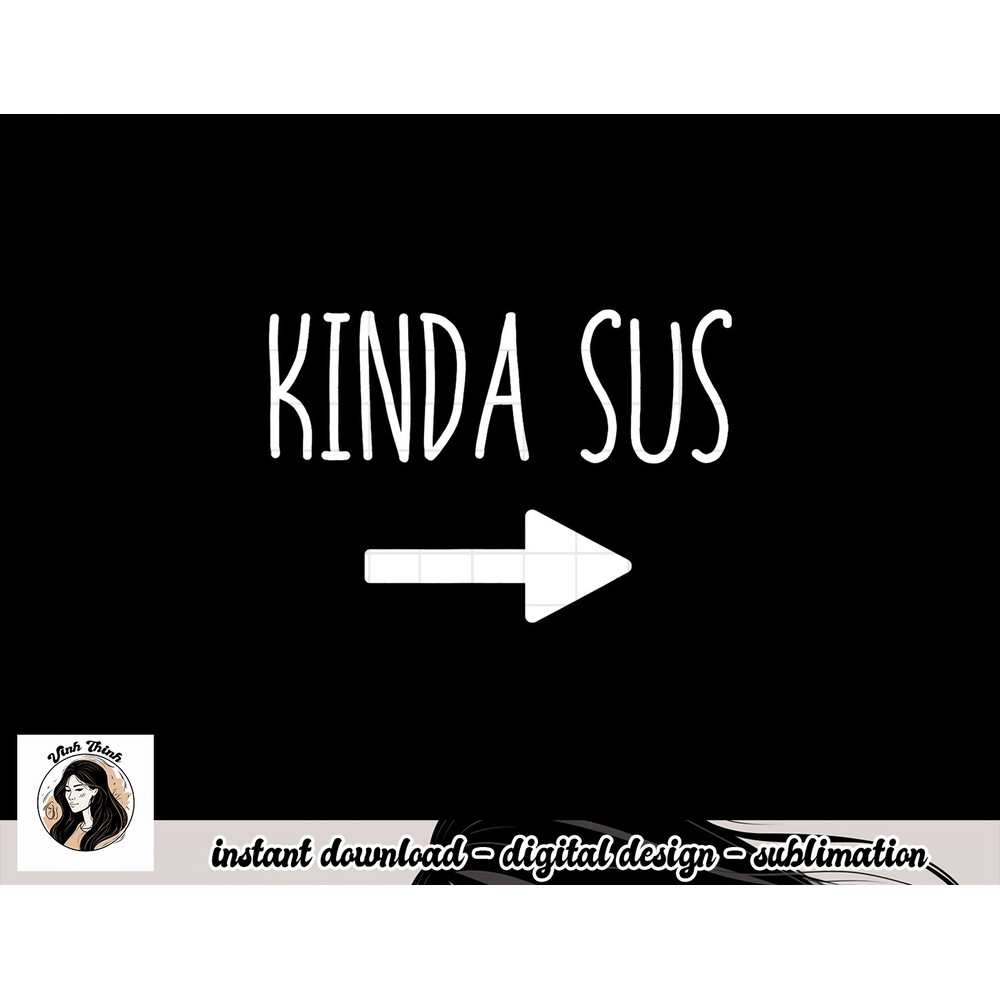 Kinda Sus Arrow Gaming Meme Matching Halloween Costume Funny png, sublimation copy.jpg