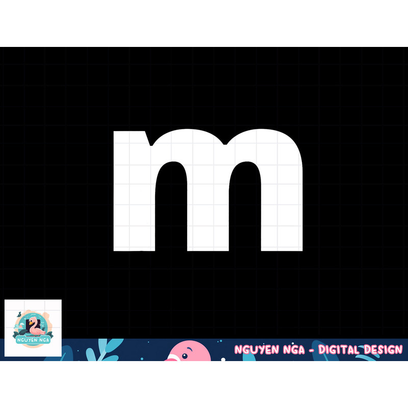 Lower Case Alphabet Matching Design Costume Cute Letter m png, sublimation copy.jpg