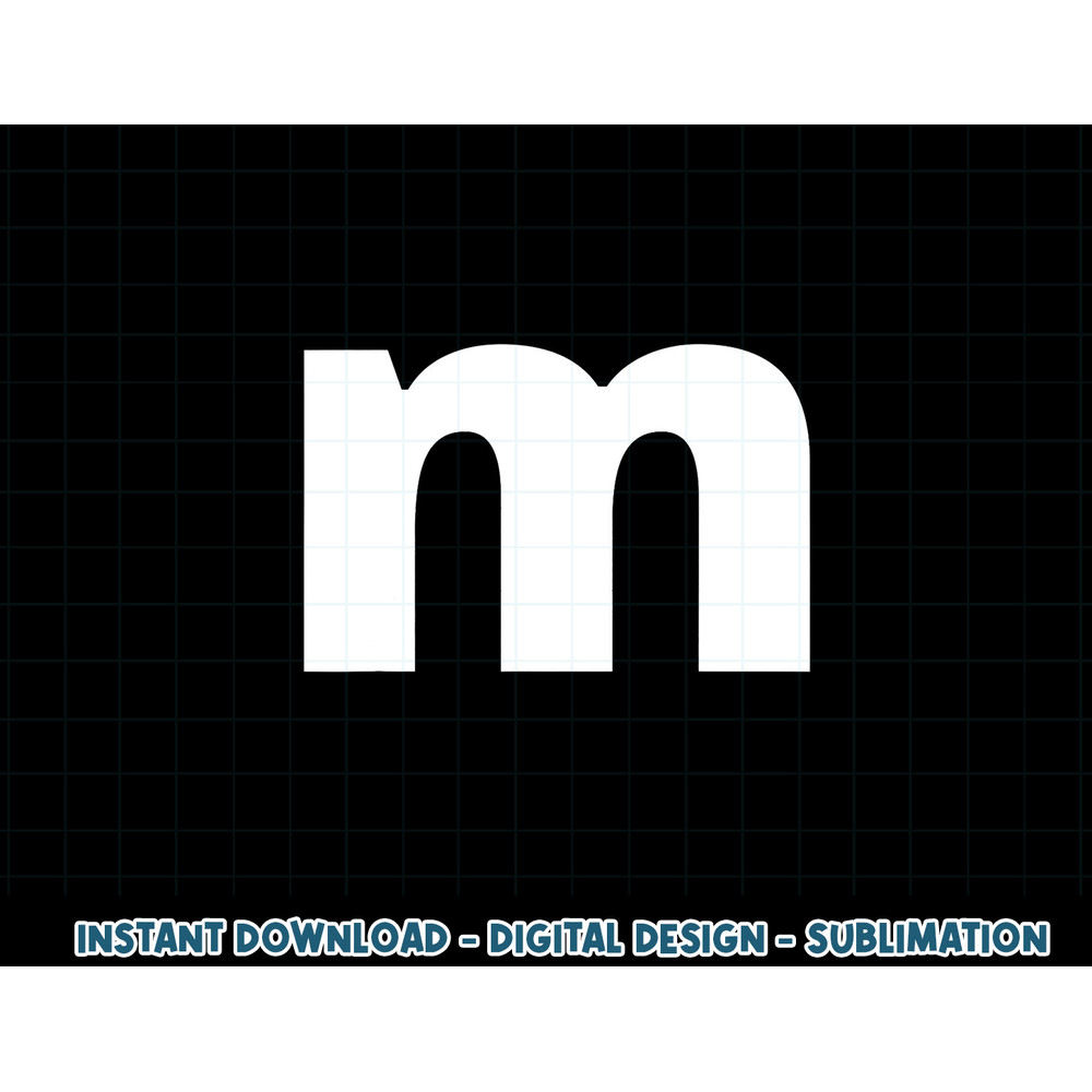 Lower Case Alphabet Matching Design Costume Cute Letter m png, sublimation copy.jpg