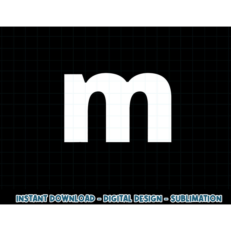 Lower Case Alphabet Matching Design Costume Cute Letter m png, sublimation copy.jpg