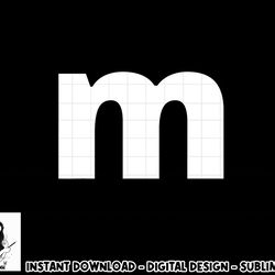 lower case alphabet matching design costume cute letter m png, sublimation copy