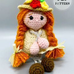 doll patterns anny crochet doll with hat pdf amigurumi pattern