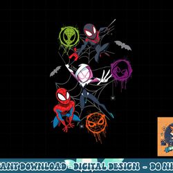marvel spider-man and spider-verse pals halloween adventure png, sublimation copy