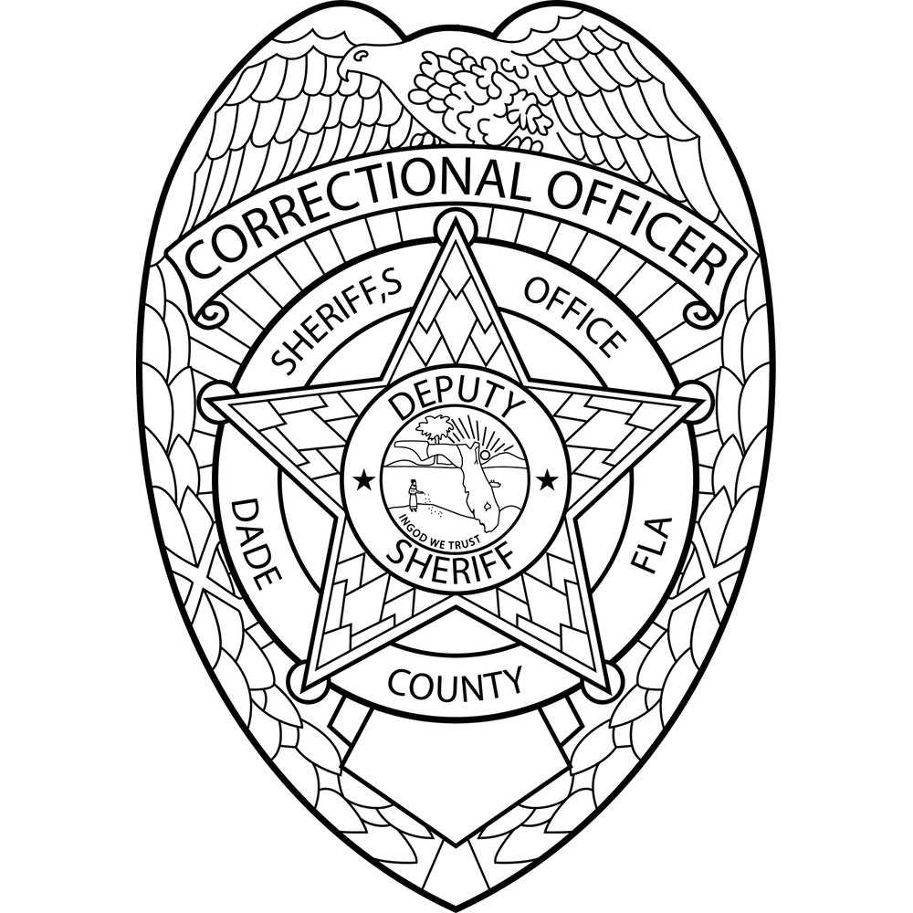 Dade County Correctional officer sheriff badge vector file.jpg