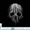 Melting Skull Black White Art Graphic Halloween TShirt copy.jpg