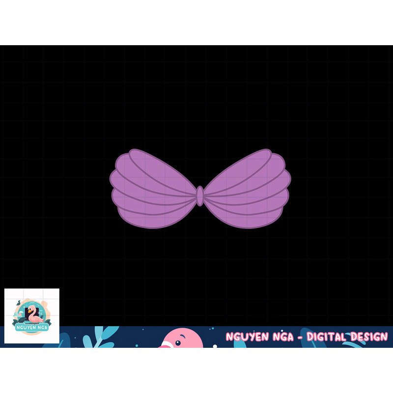 Mermaid Purple Seashell Bra Cartoon Graphic png, sublimation copy.jpg