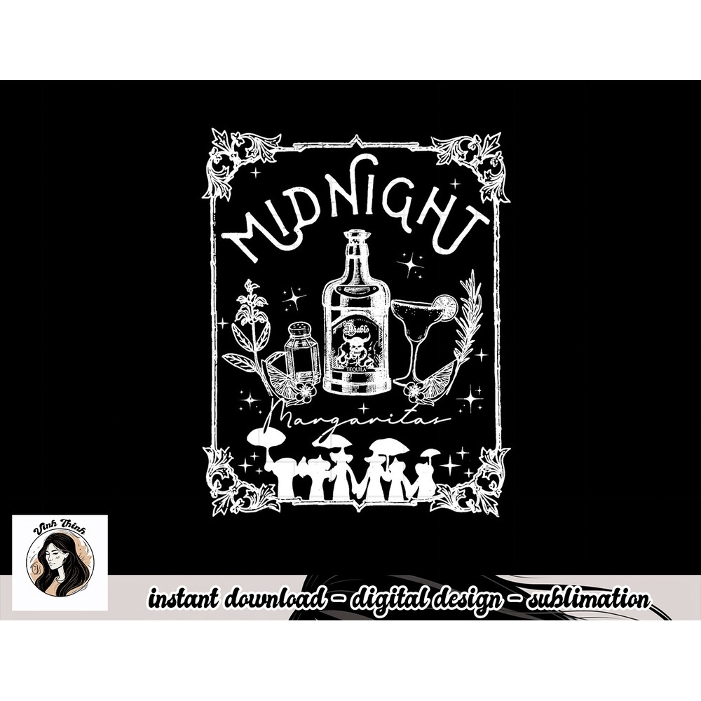 Midnight Margaritas Practical Magic Tee Halloween Cocktails png, sublimation copy.jpg
