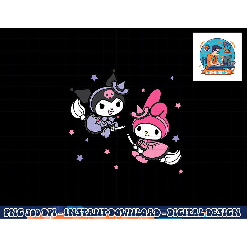 My Melody Kuromi Little Witches Halloween png, sublimation copy.jpg