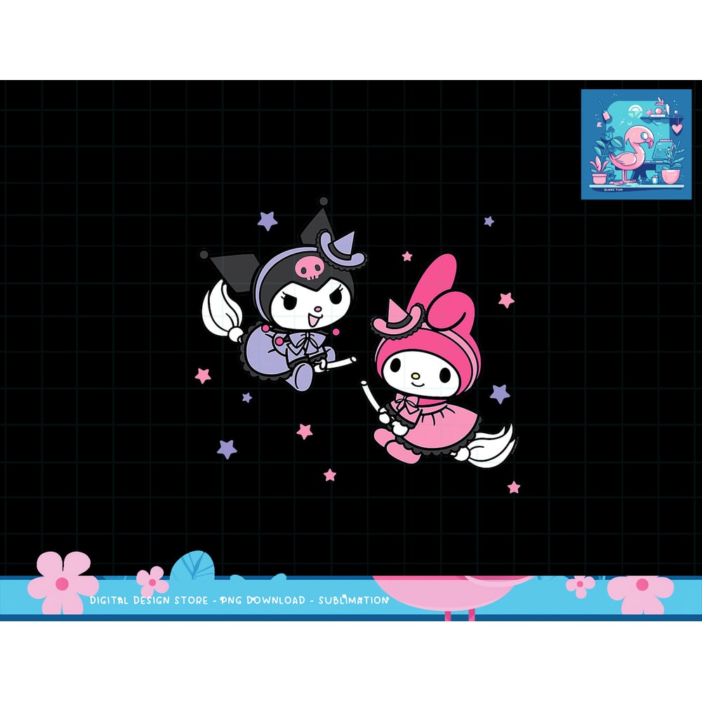 My Melody Kuromi Little Witches Halloween png, sublimation copy.jpg