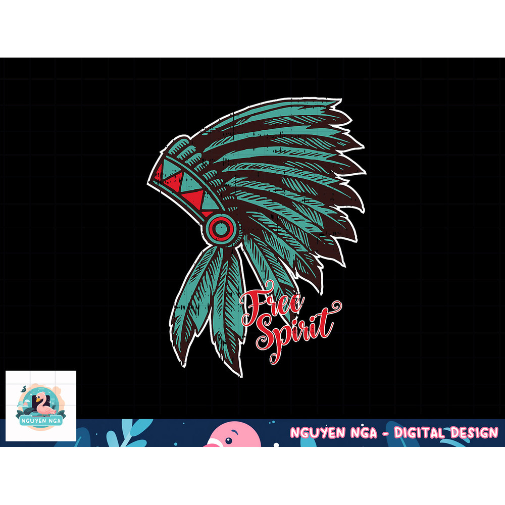 Native American Indian Free Spirit Awesome Halloween Gift png, sublimation copy.jpg