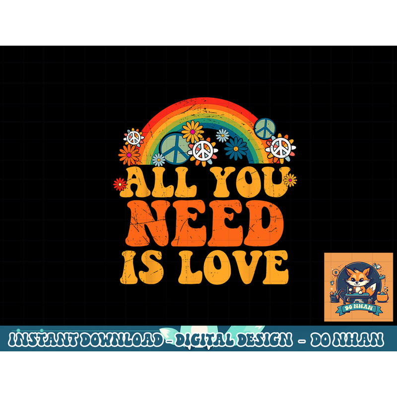PEACE SIGN LOVE 60s 70s Tie Dye Hippie Costume Halloween png, sublimation copy.jpg